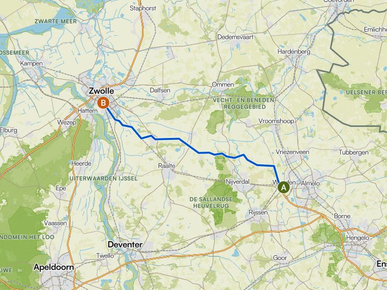 van Wierden naar Zwolle | road ride | Komoot